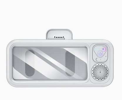 Waterproof Bathroom Touch Screen Phone Holder, Shower Entertainment Gadget, Bluetooth Mini Speaker, Portable Wireless for Watching Shows